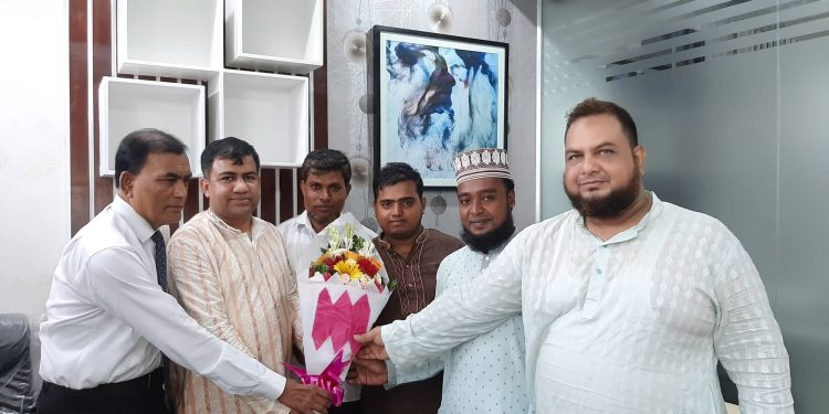 নিফকো গ্রুপের চেয়ারম্যান এইচ এম জামাল উদ্দিন এর সাথে কর্পোরেট অফিসে সৌজন্য সাক্ষাৎ